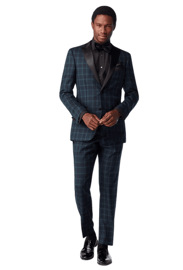 Hampton Tartan Navy Tuxedo